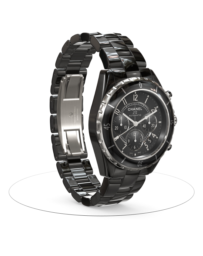 J12 Chronograph Watch, 41 mm - H0940 | CHANEL