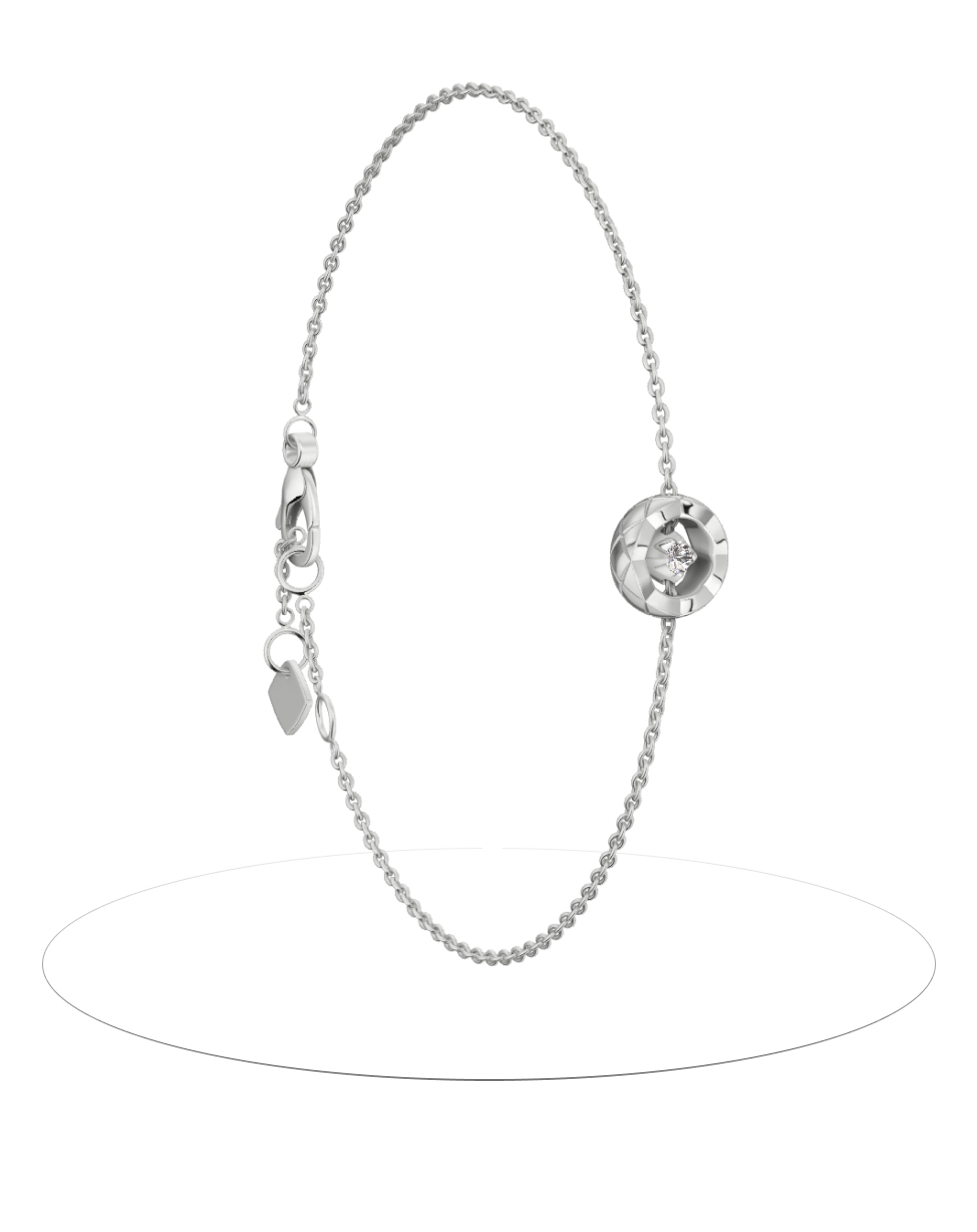 COCO Bracelet White Gold - J12304 | CHANEL
